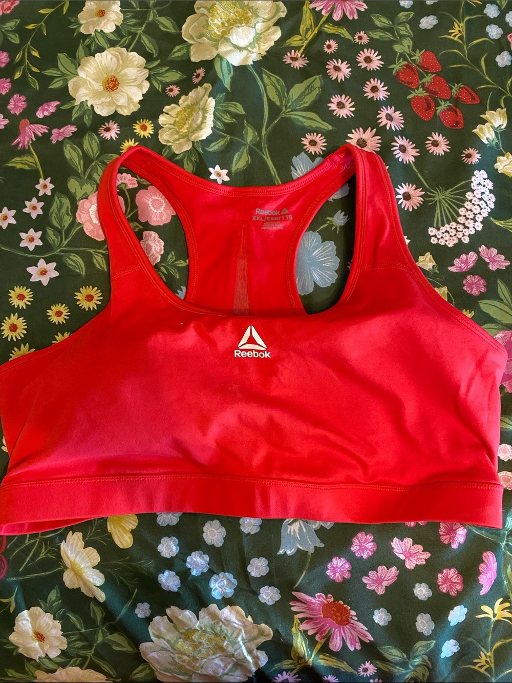 Reebok Red Racerback Sports Bra